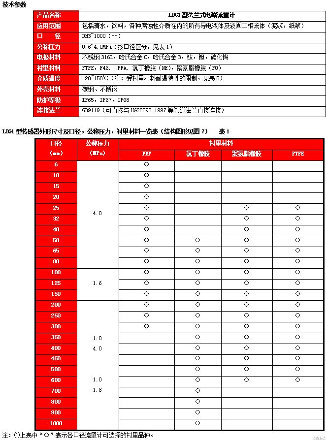 LDG1型法兰式电磁流量计(图3)